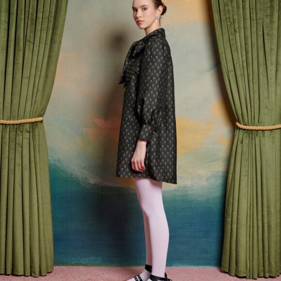 Sister Jane - Ballad Jacquard Bow Dress - Never Worn (without tags) - L+ - Picture 3 of 6